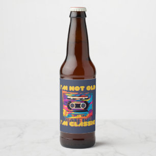 Ik ben niet oud, ik ben Classic, wpap, cassette Bier Etiket