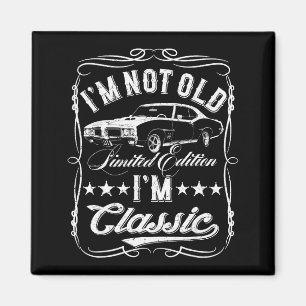 Ik ben niet oud, ik ben Clic Grappige Auto Vintage Magneet