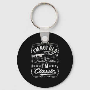 Ik ben niet oud, ik ben Clic Grappige Auto Vintage Sleutelhanger