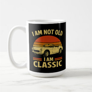 Ik ben niet oud, ik ben een klassiek grappig retro koffiemok