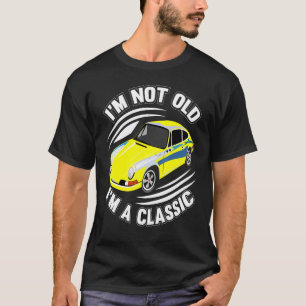 Ik ben niet oud. Ik ben een klassieke auto-afbeeld T-shirt