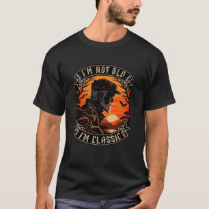 Ik ben niet oud Ik ben een klassieke motorfiets ou T-shirt