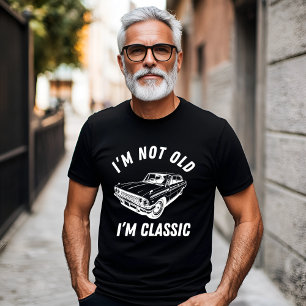 Ik ben niet oud, ik ben een klassieke ontwerper t-shirt