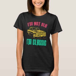 Ik ben niet oud. Ik ben een klassieke Retro Sunse T-shirt