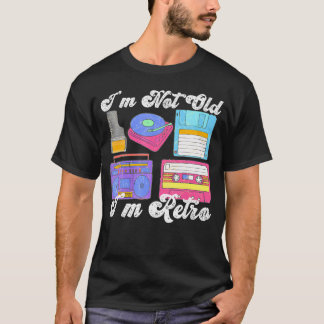 Ik ben niet oud. Ik ben grappige elektronica T-shirt