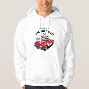 Ik ben niet Oud Ik ben Klassiek! Corvette 1961 Hoodie
