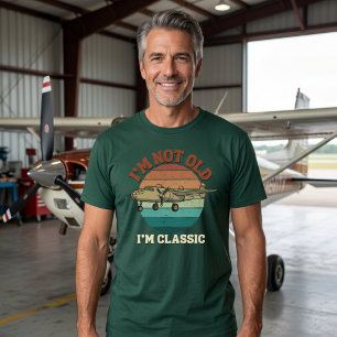 Ik ben niet oud, ik ben klassiek. Grappige Warbird T-shirt
