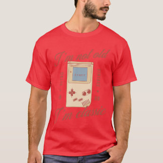 Ik ben niet oud, ik ben klassiek leuk vintage game t-shirt