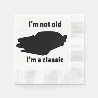 Ik ben niet oud, ik ben klassiek servet