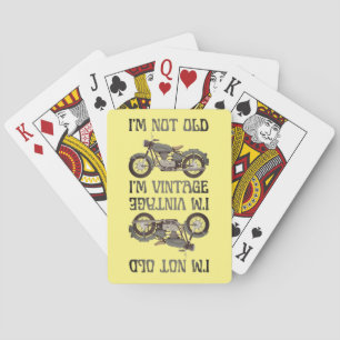 IK BEN NIET OUD, IK BEN VINTAGE grappige verjaarda Pokerkaarten