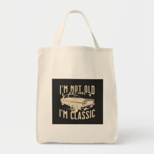 Ik ben niet oud Im klassiek, modern, zwart Tote Bag