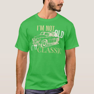 Ik ben niet oud in de klassieke Moto T-shirt