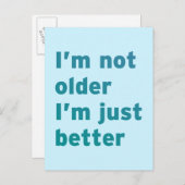 Ik ben niet Ouder ik ben enkel Beter Briefkaart (Voorkant / Achterkant)