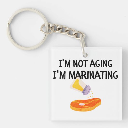 Ik ben niet ouder, ik marineer sleutelhanger (voorkant)