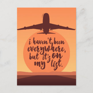 Ik ben niet overal geweest briefkaart