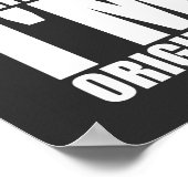 Ik ben niet perfect ik ben origineel Inspirerend. Poster (Hoek)