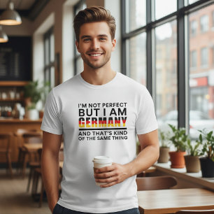 Ik ben niet perfect, maar ik ben wel Duits Grappig T-shirt
