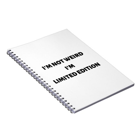 Ik ben niet raar dat ik een beperkt notitieboek be (Rechterzijde)