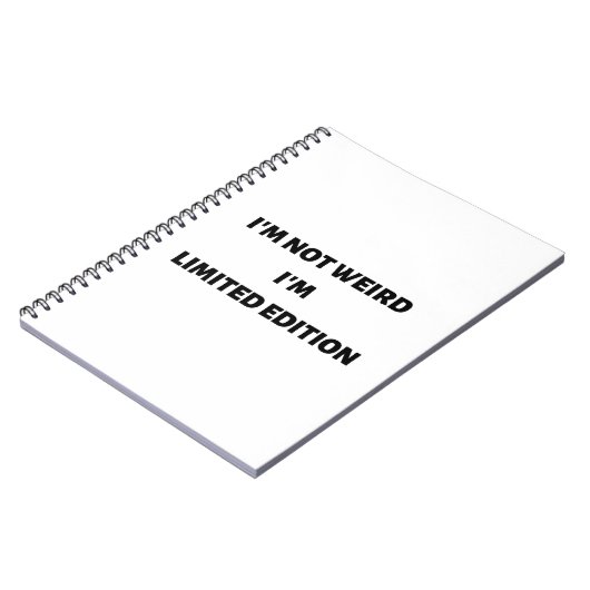 Ik ben niet raar dat ik een beperkt notitieboek be (Linkerzijde)