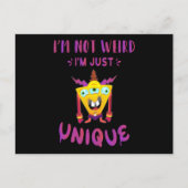 Ik ben niet raar dat ik uniek ben briefkaart (Voorkant)