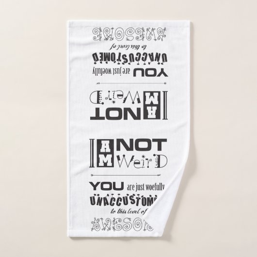 Ik ben niet raar! Handdoek (Handdoek)