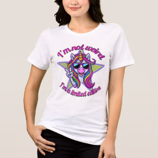 Ik ben niet raar, ik ben een uniek unicorn ontwerp Tri-Blend shirt