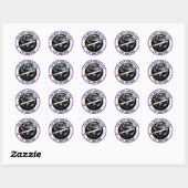 IK BEN NIET ROKEN DAT IK VAPEN RONDE STICKER (Vel)