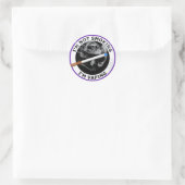 IK BEN NIET ROKEN DAT IK VAPEN RONDE STICKER (Tas)