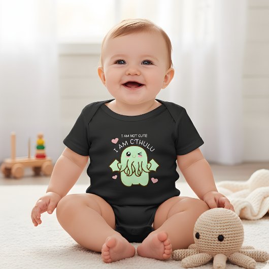 Ik ben niet schattig, ik ben Cthulhu Baby Body Romper