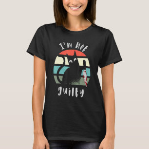 Ik ben niet schuldig Onschuldige kat met mes Hall T-shirt