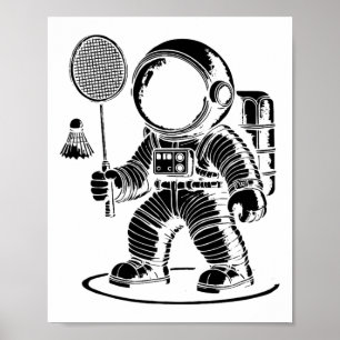 Ik ben niet te klein, ik ben een badmintonspeler r poster