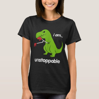 Ik ben niet te stoppen met T-Rex Dinosaur Dino Cut T-shirt