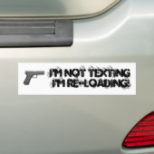 IK BEN NIET TEXTEERD DAT IK WEER BELADEN. - Gepers Bumpersticker (Op auto)