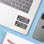 Ik ben niet uitgestorven sticker (Laptop met iPhone)