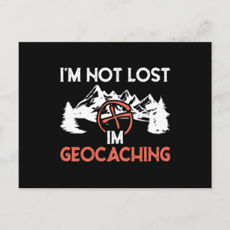 Ik ben niet verloren als Geocaching Briefkaart