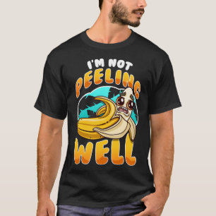 Ik ben niet zo grappig als Gele banaanfruitpun T-shirt