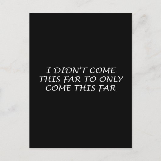 Ik ben niet zo ver gekomen briefkaart (Voorkant)