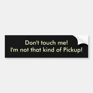 Ik ben niet zo'n opgeruimd. bumpersticker