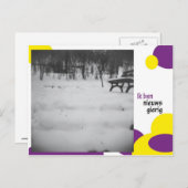 Ik ben nieuws gierig briefkaart (Voorkant / Achterkant)