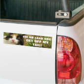 Ik ben No Lead Dog Cat Meme Bumpersticker (Op Truck)