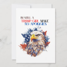 Ik ben nog steeds een Trump-meisje, maak geen excu