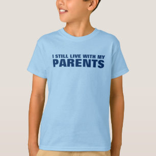 IK BEN NOG STEEDS VERBONDEN MET MIJN OUDERS KINDER T-SHIRT