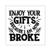 Ik ben nu Broke Rubberstempel (Afrduk)