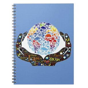 Ik ben nu Inspirerend Word Art Notitieboek