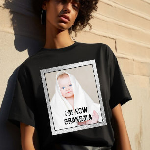 IK BEN NU OMA & aangepaste kleinkind foto T-shirt
