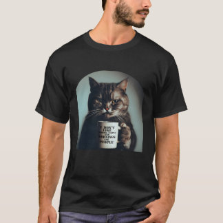 Ik ben ochtendmensen en ochtenden en mensen katten t-shirt