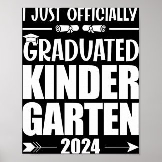 Ik ben officieel afgestudeerd aan de kleuterschool poster