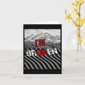 Ik ben ok gebroken - ik ben gebroken 1 kaart (Gele Bloem)