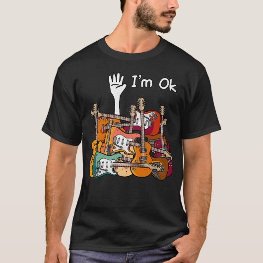 Ik ben Ok gitarist T-shirt (Voorkant)