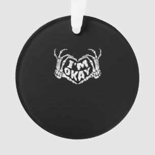 Ik ben ok grappig Halloween kostuum Skeleton Hande Ornament